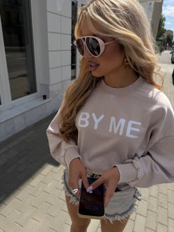 Bluza dresowa DOSE, jasny beż