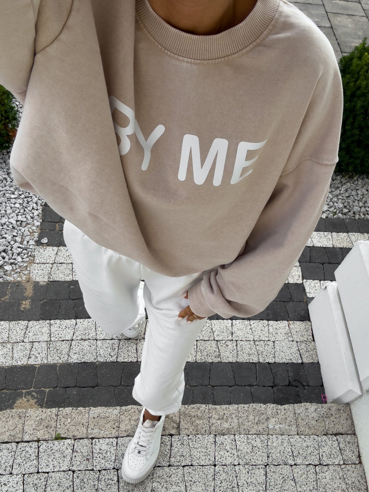 Bluza dresowa DOSE, jasny beż