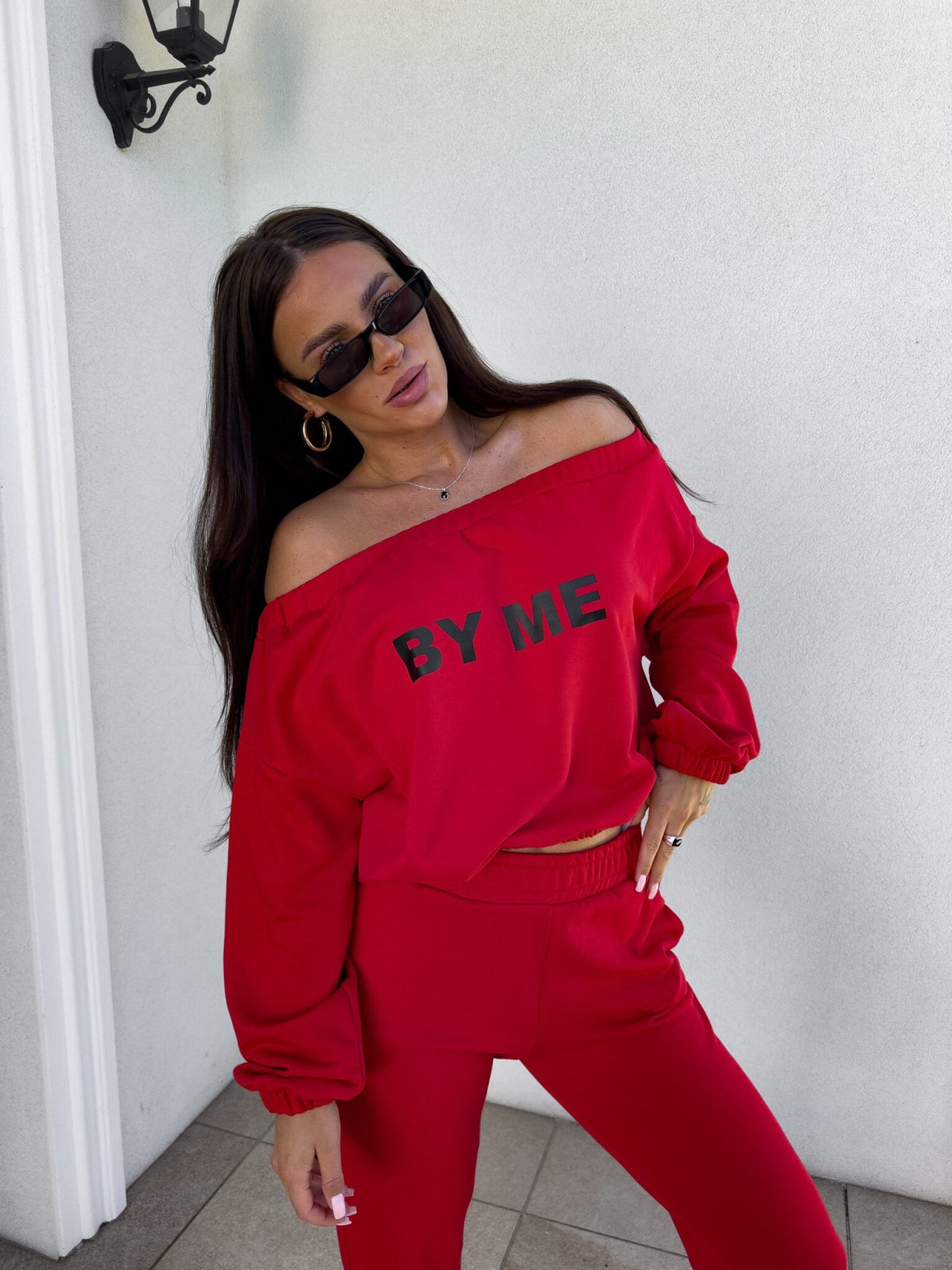 Bluza dresowa UNDER, czerwona