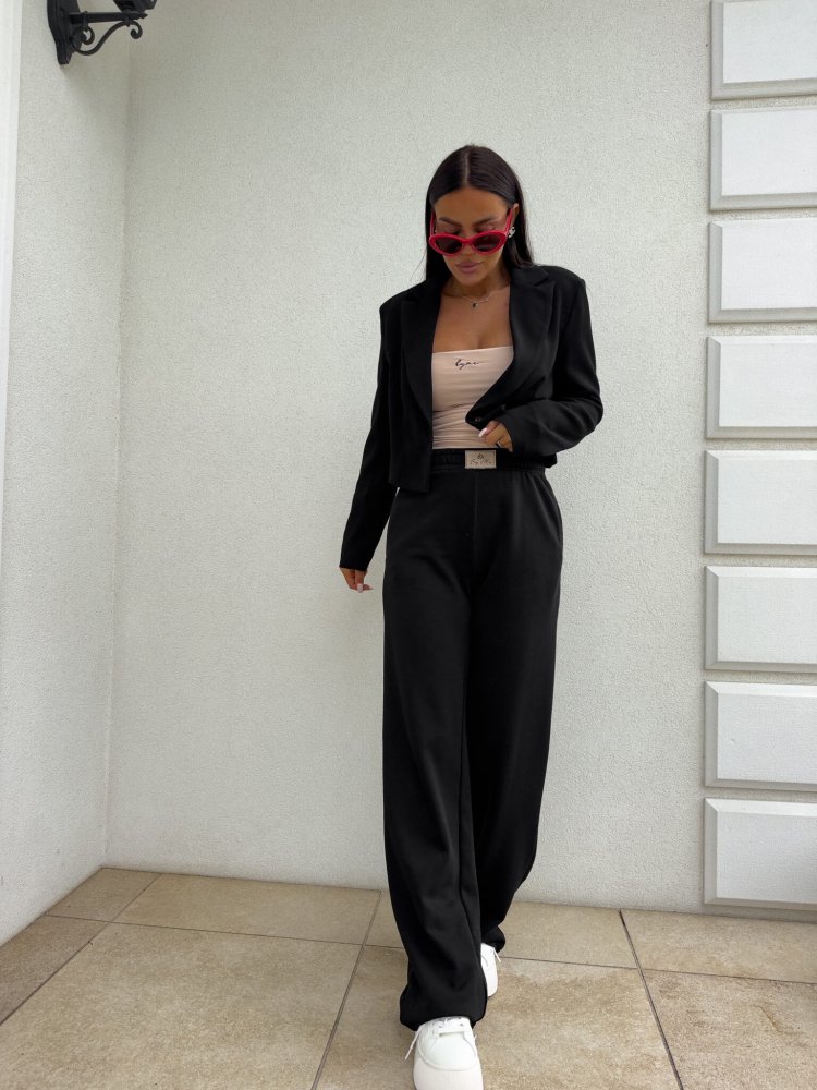 Spodnie dresowe SEVEN, czarne