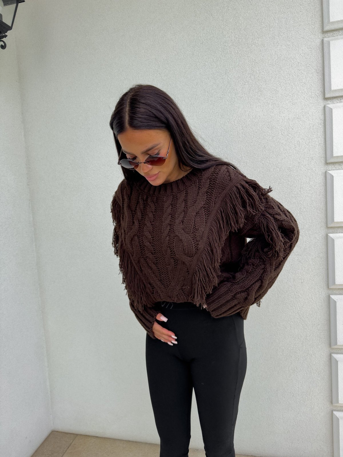 Sweter INDIANA, czekoladowy