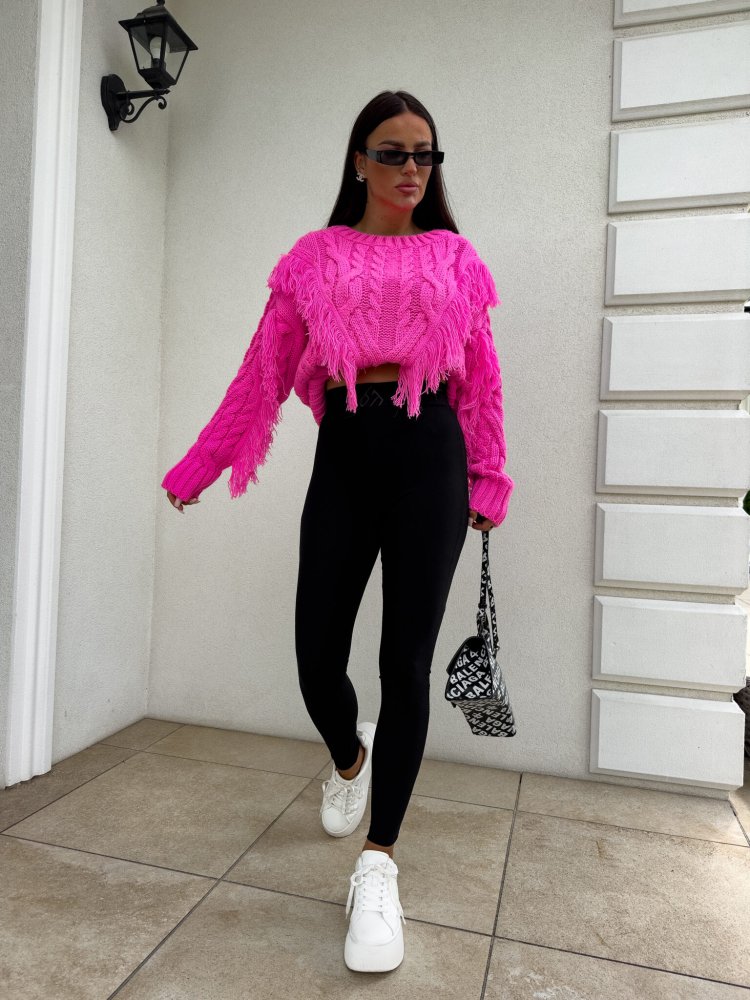 Sweter INDIANA, barbie róż