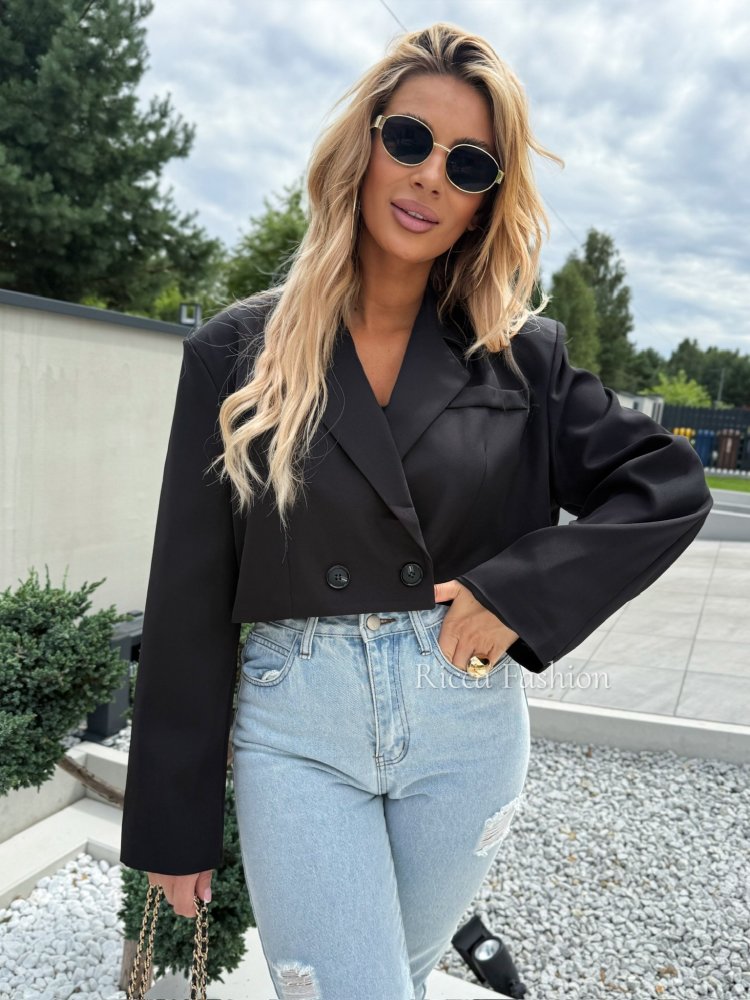 Marynarka FRANCHI, czarna