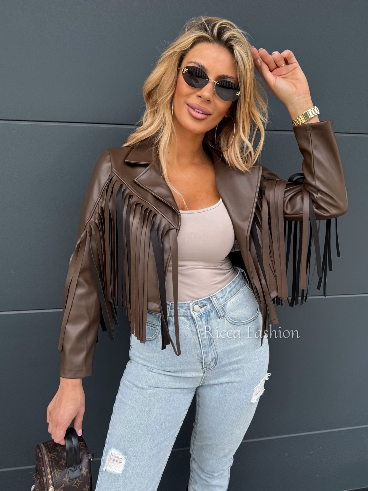 Kurtka skórzana TEXAS, chocolate