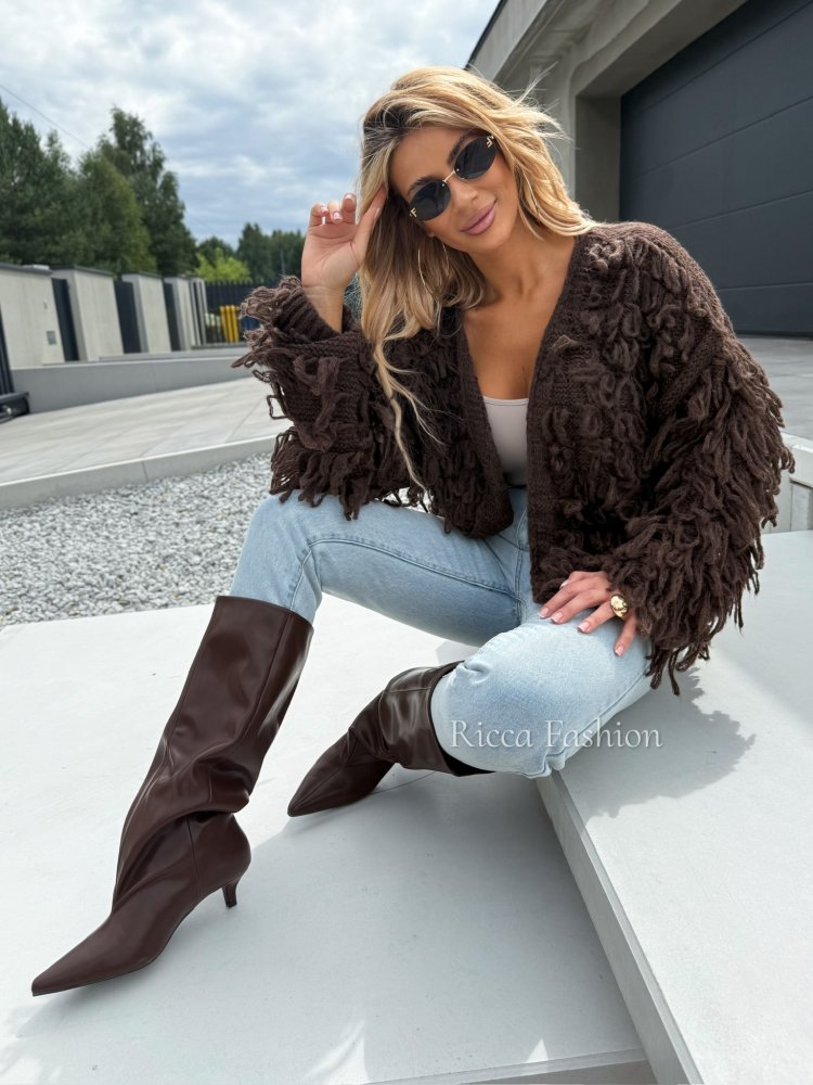 Kozaki ALFIE, chocolate