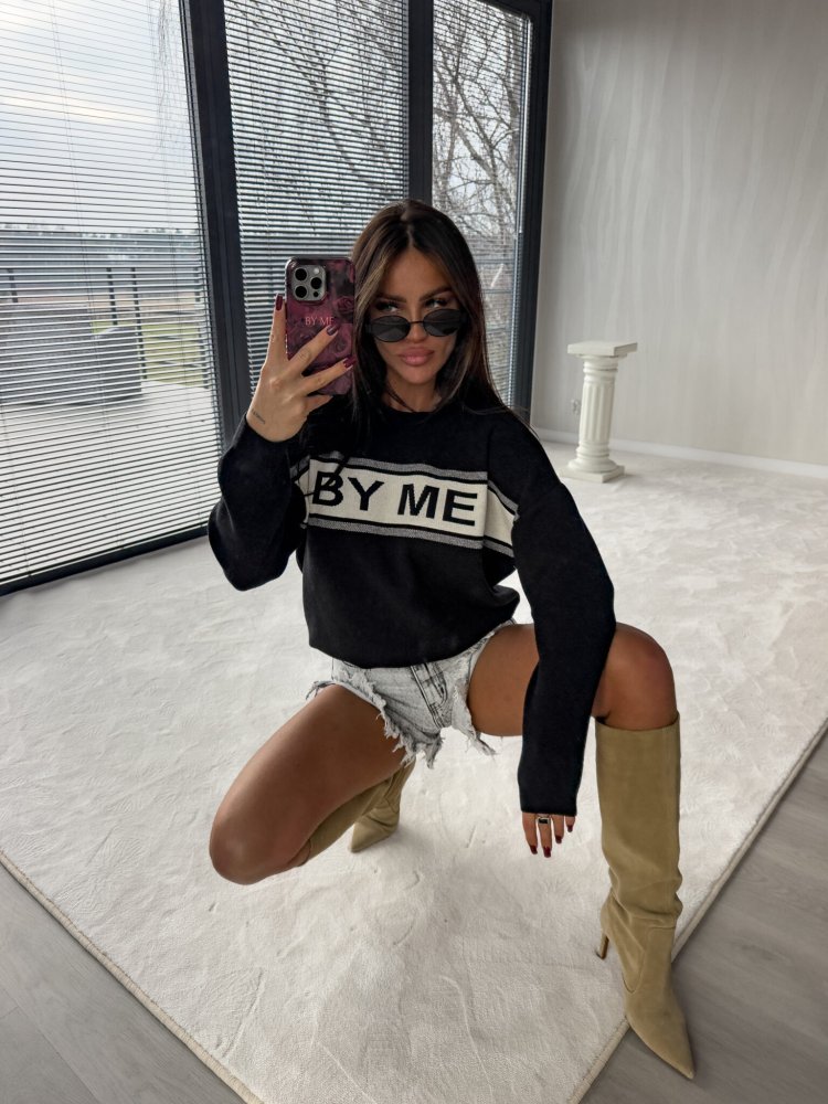 Sweter CR by Me, czarny