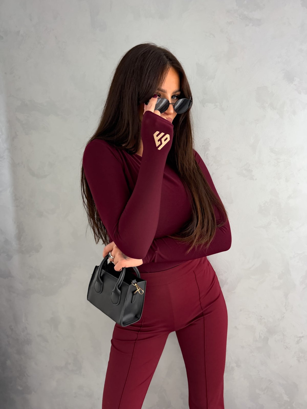 Bluzka LINDA, bordowa