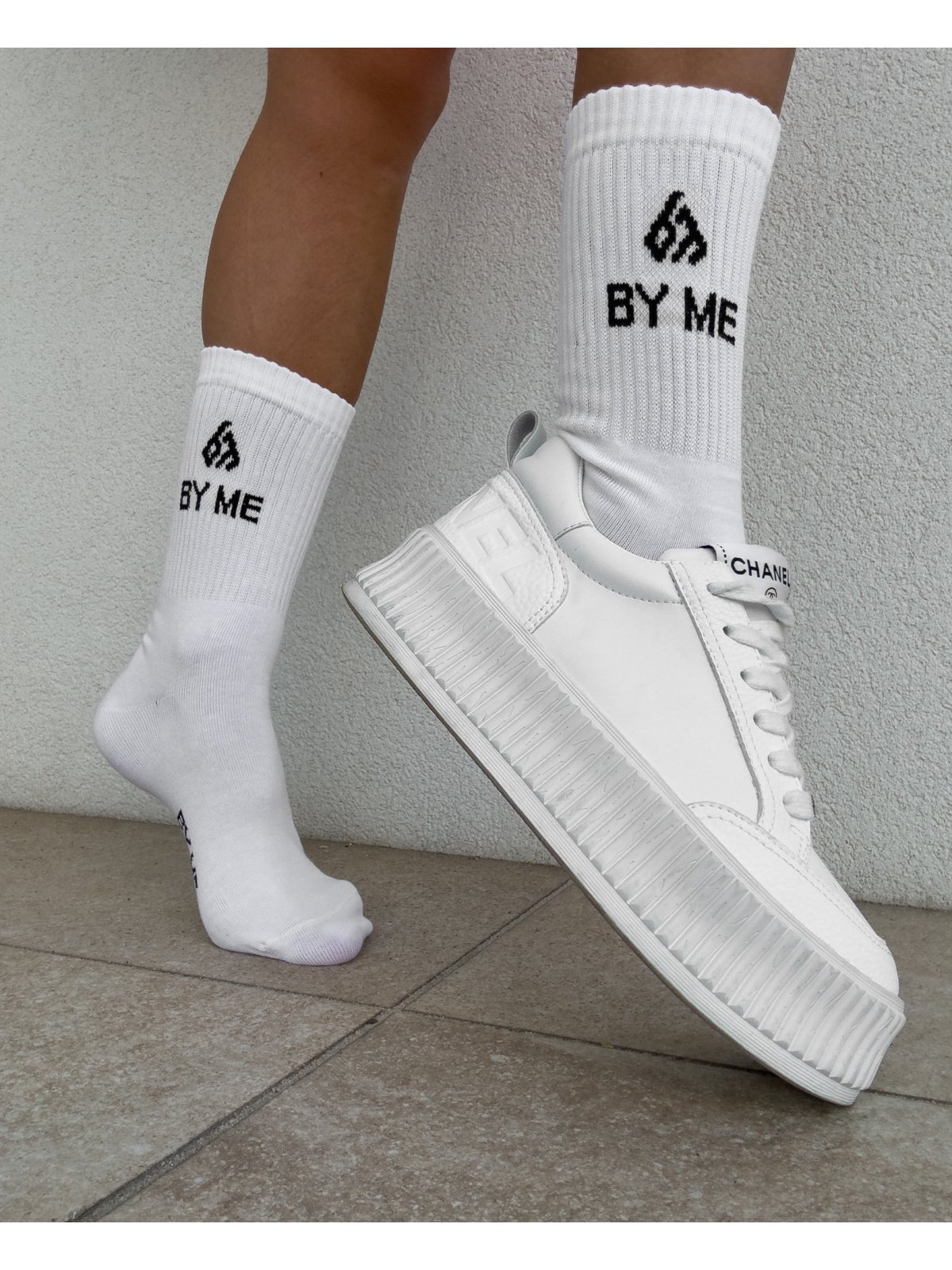 Skarpetki BYME, ecru