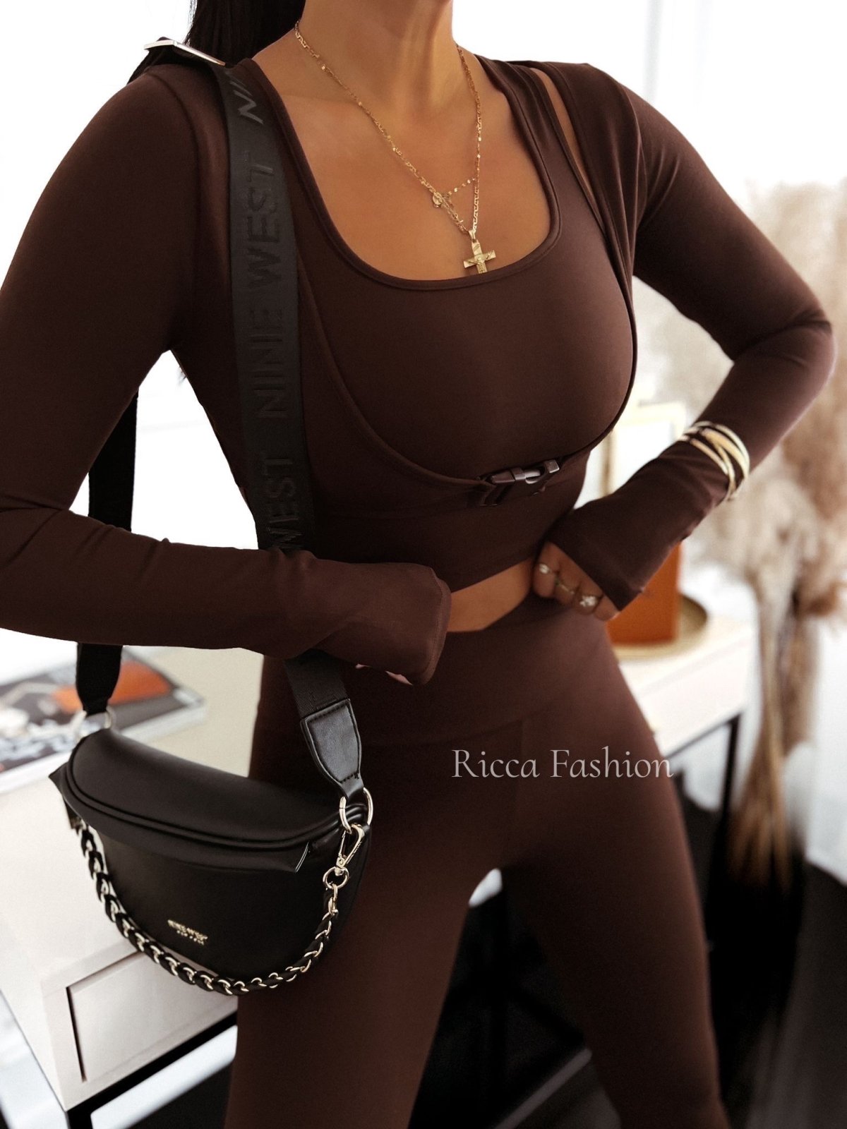 Bluzka INES, chocolate