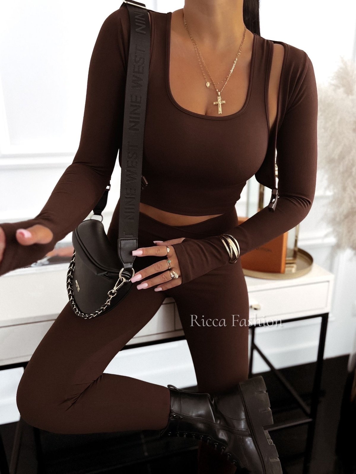 Bluzka INES, chocolate