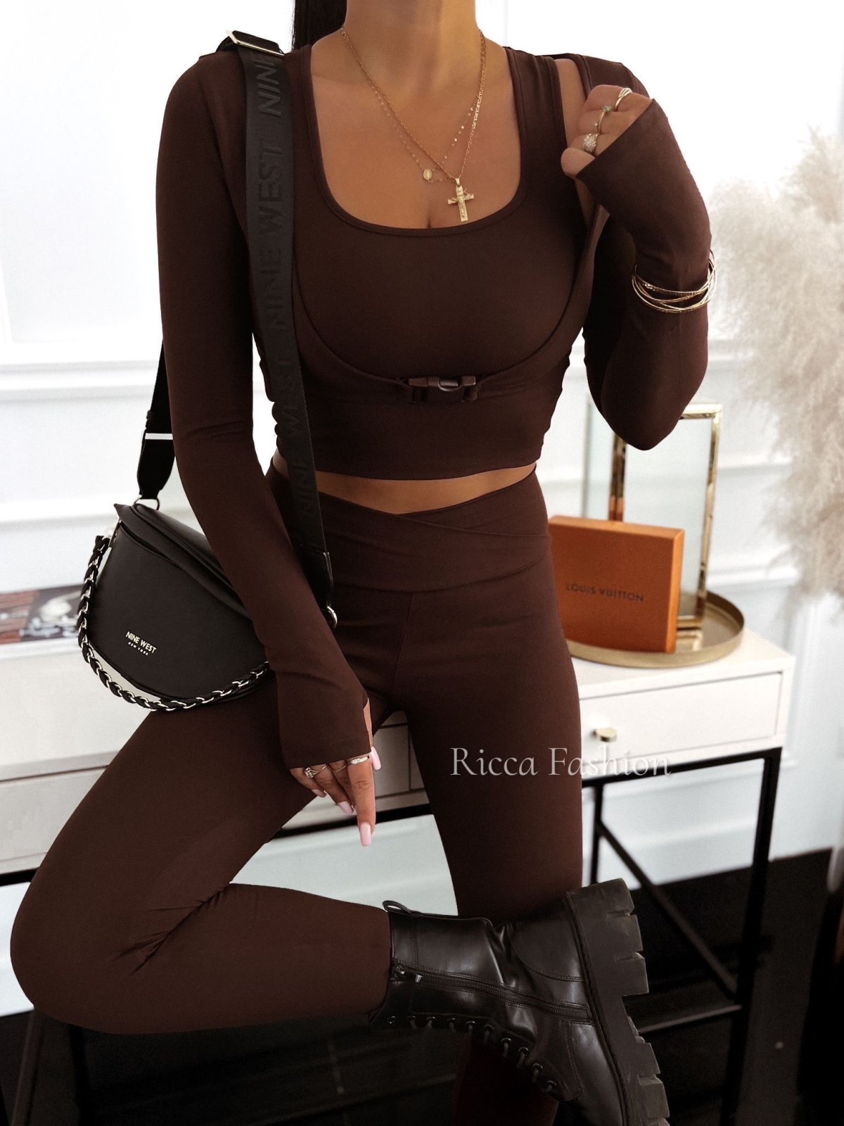 Bluzka INES, chocolate