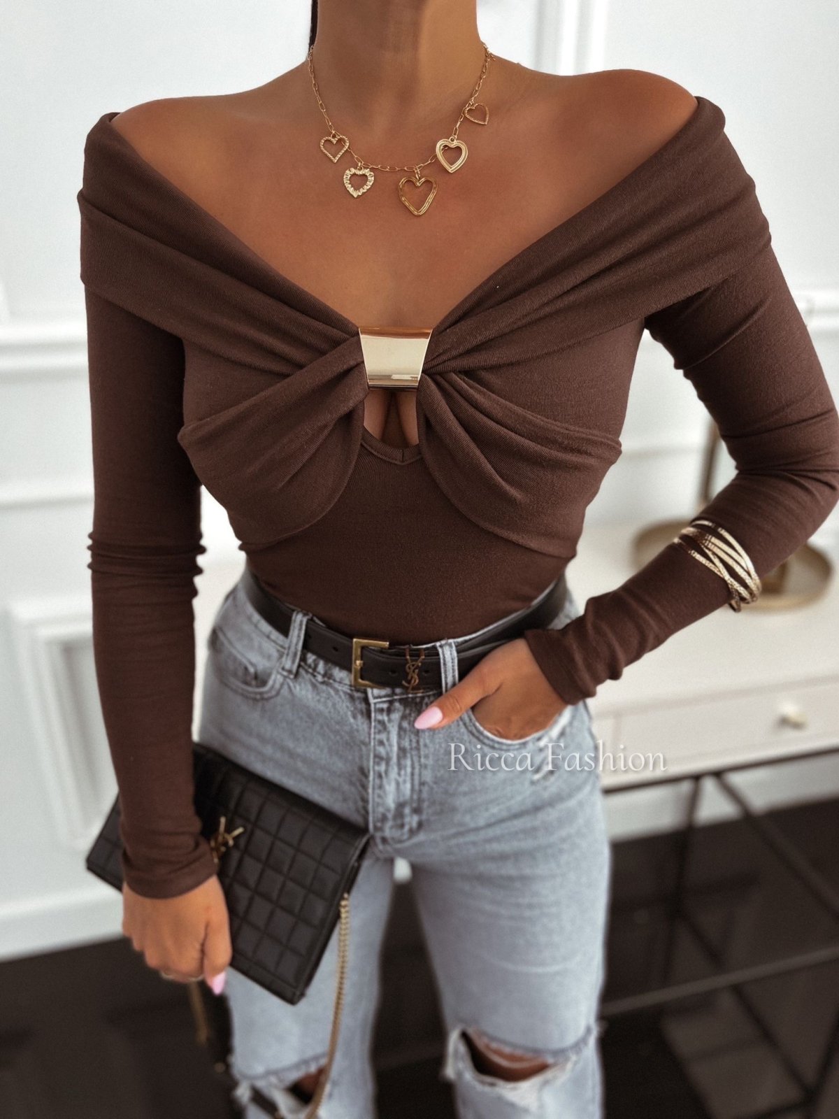 Bluzka VIVA, chocolate