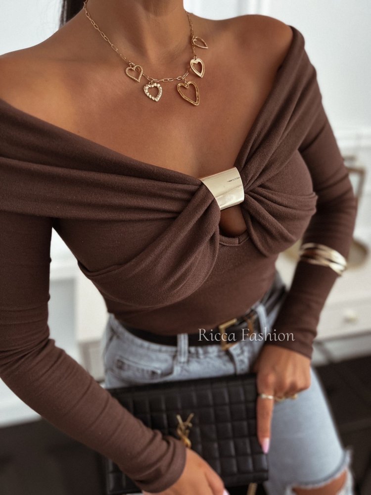 Bluzka VIVA, chocolate