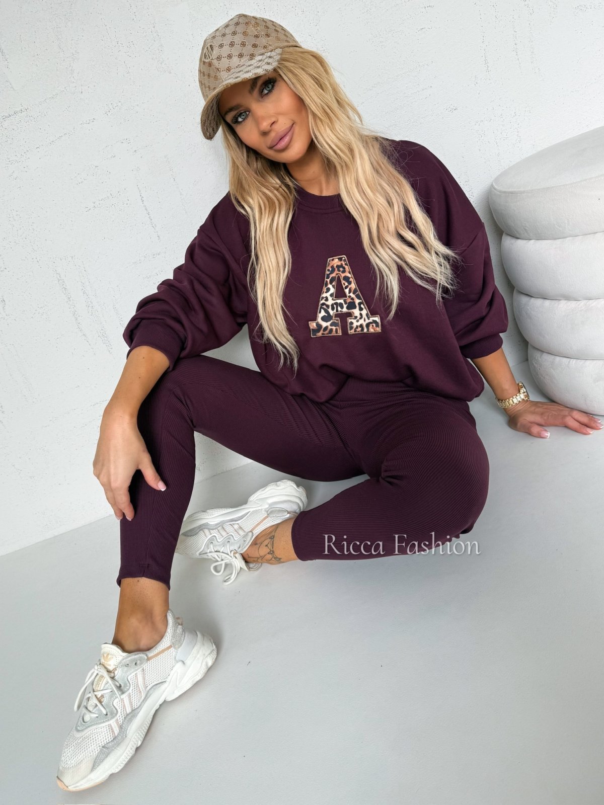 Komplet dresowy ANIMALS, burgund