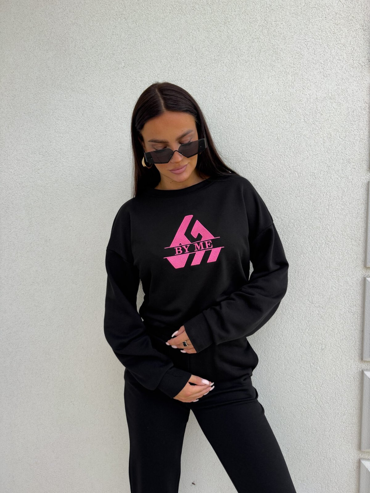 Bluza dresowa LUXIT, czarna