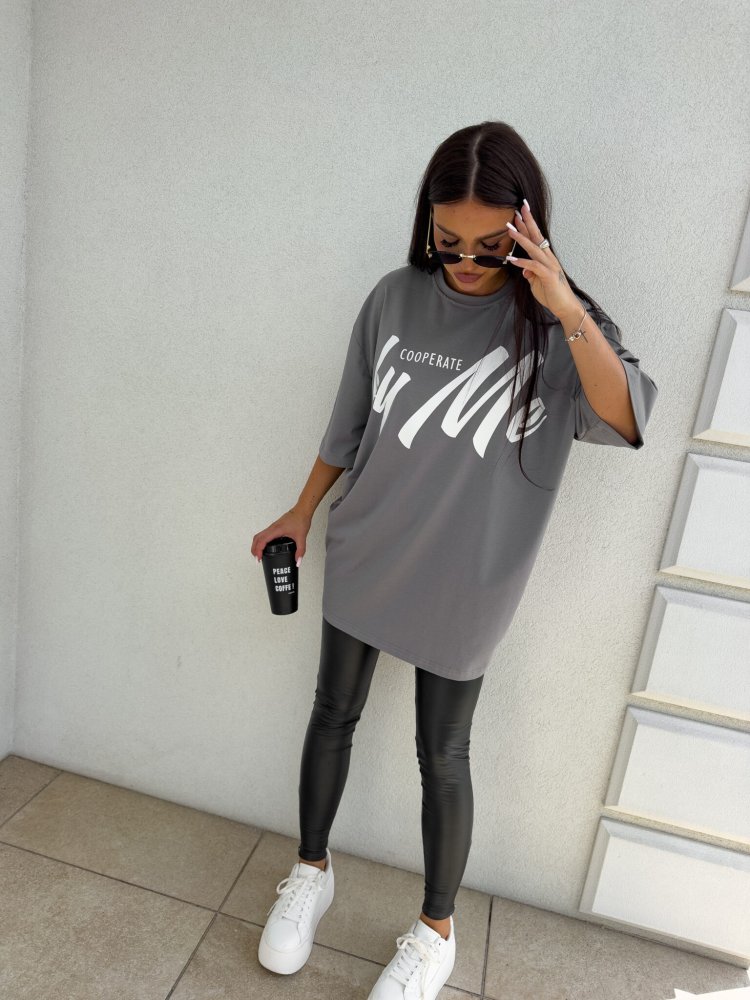 T-shirt/sukienka COLA, szara