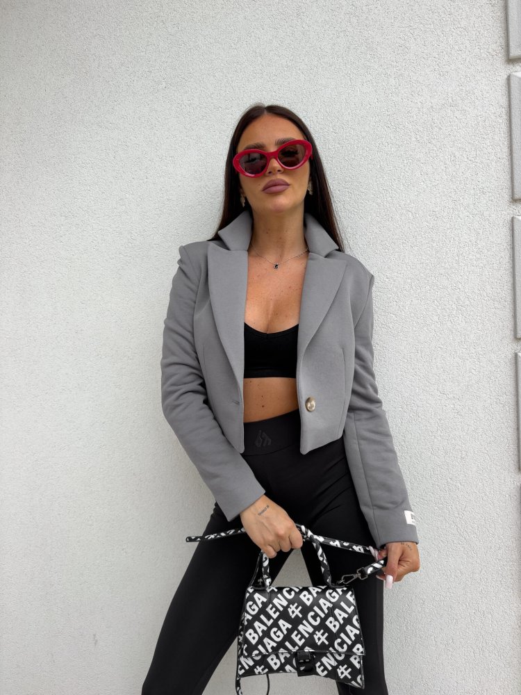 Marynarka dresowa SLIM, szara