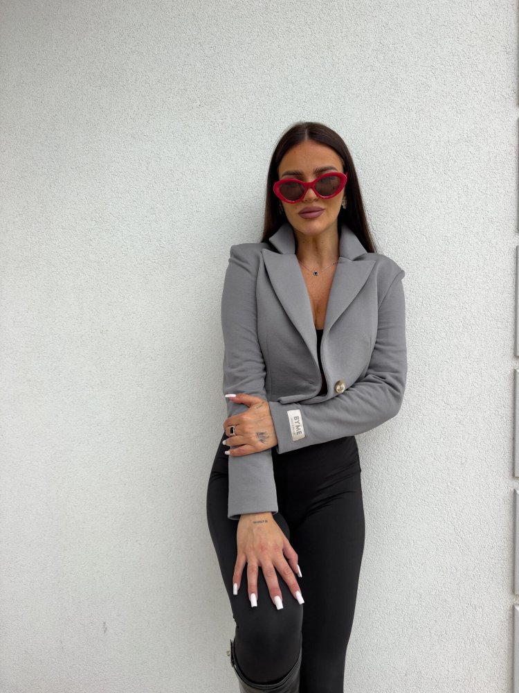 Marynarka dresowa SLIM, szara