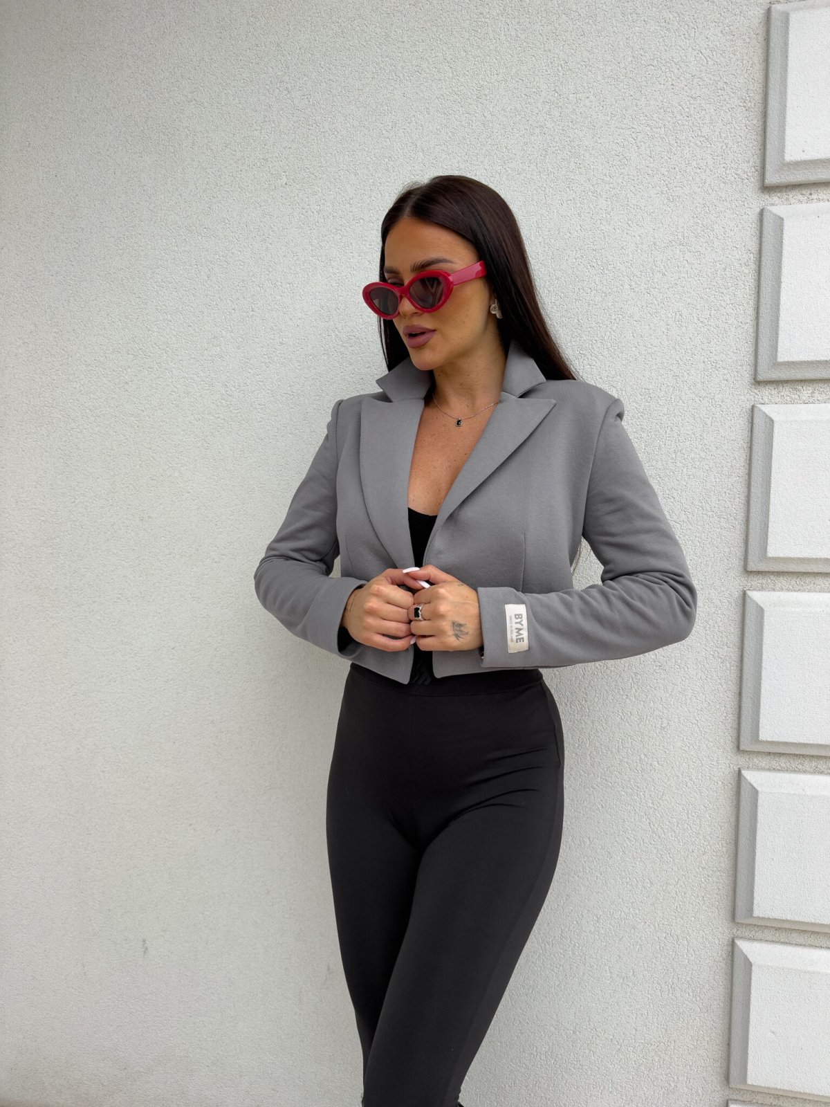 Marynarka dresowa SLIM, szara