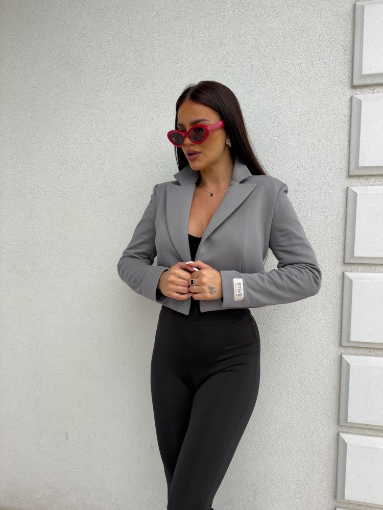 Marynarka dresowa SLIM, szara