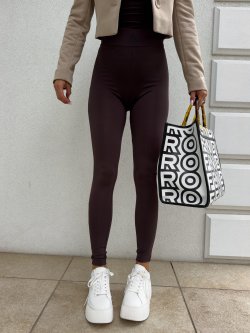 Legginsy GYM TIME, czekolada