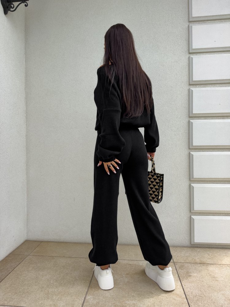 Komplet z kaszmirem CANVAS, czarny