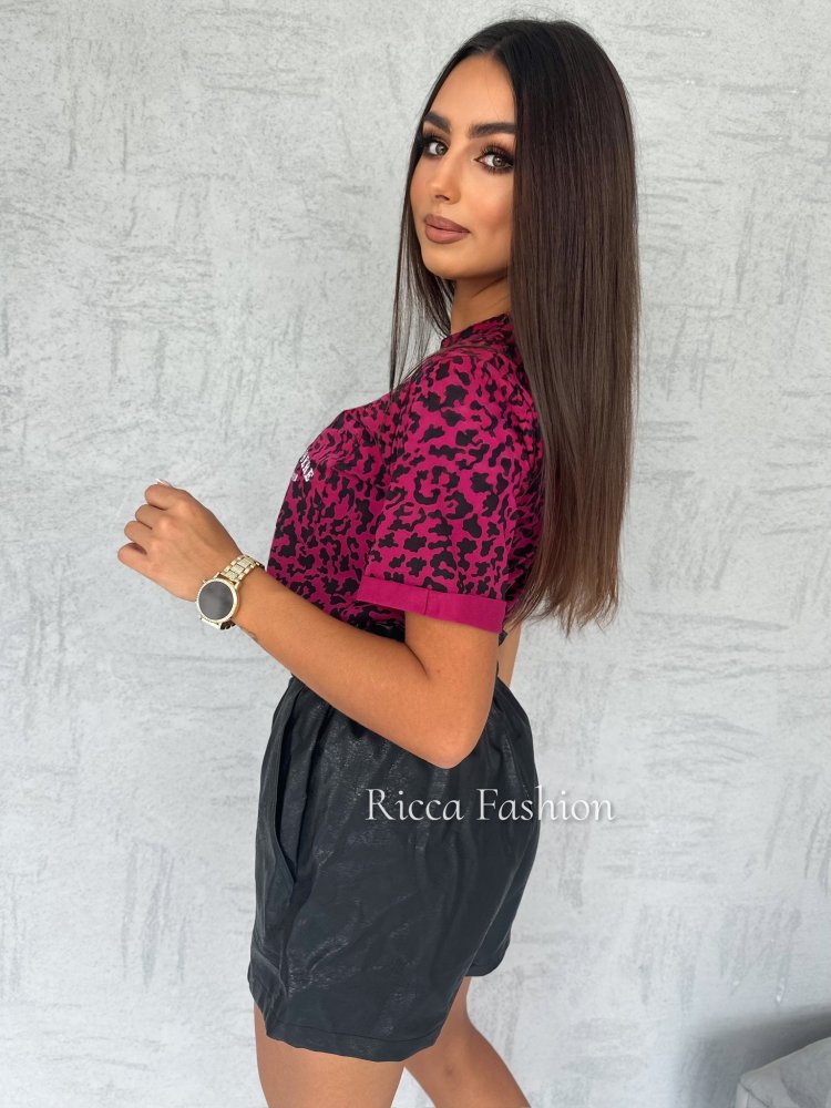 T-shirt STAY HERE, burgund