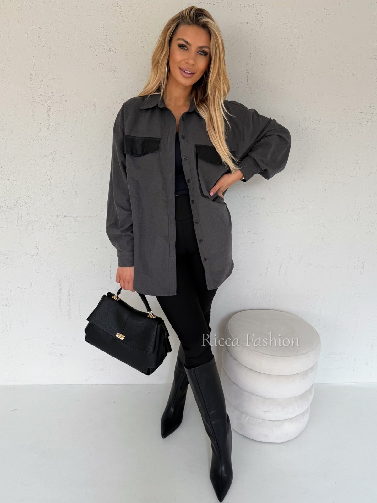 Koszula SKYE, dark gray