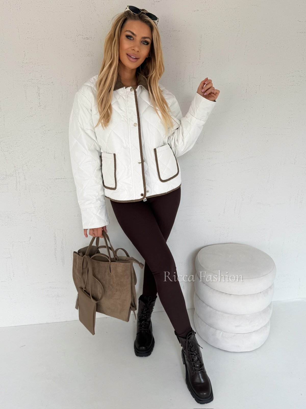 Kurtka dwustronna DARRIE, nude