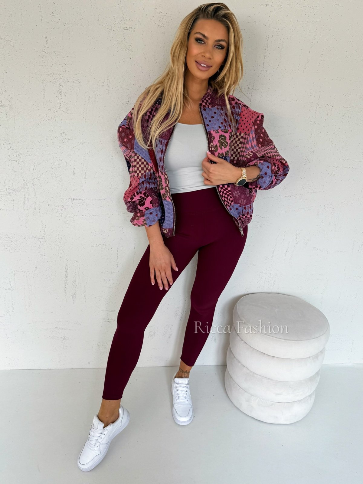 Bomberka strukturalna LEXA, violet/pink