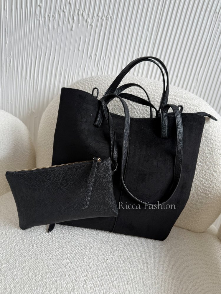 Torebka zamszowa ANDREA, black