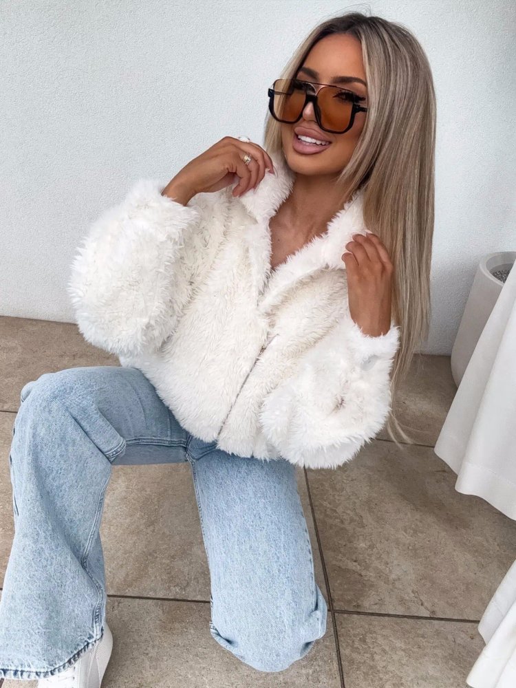 Kurtka/futerko ILANIA, ecru