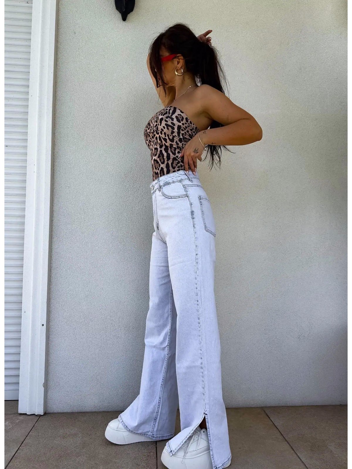 Spodnie FLARED, light jeans