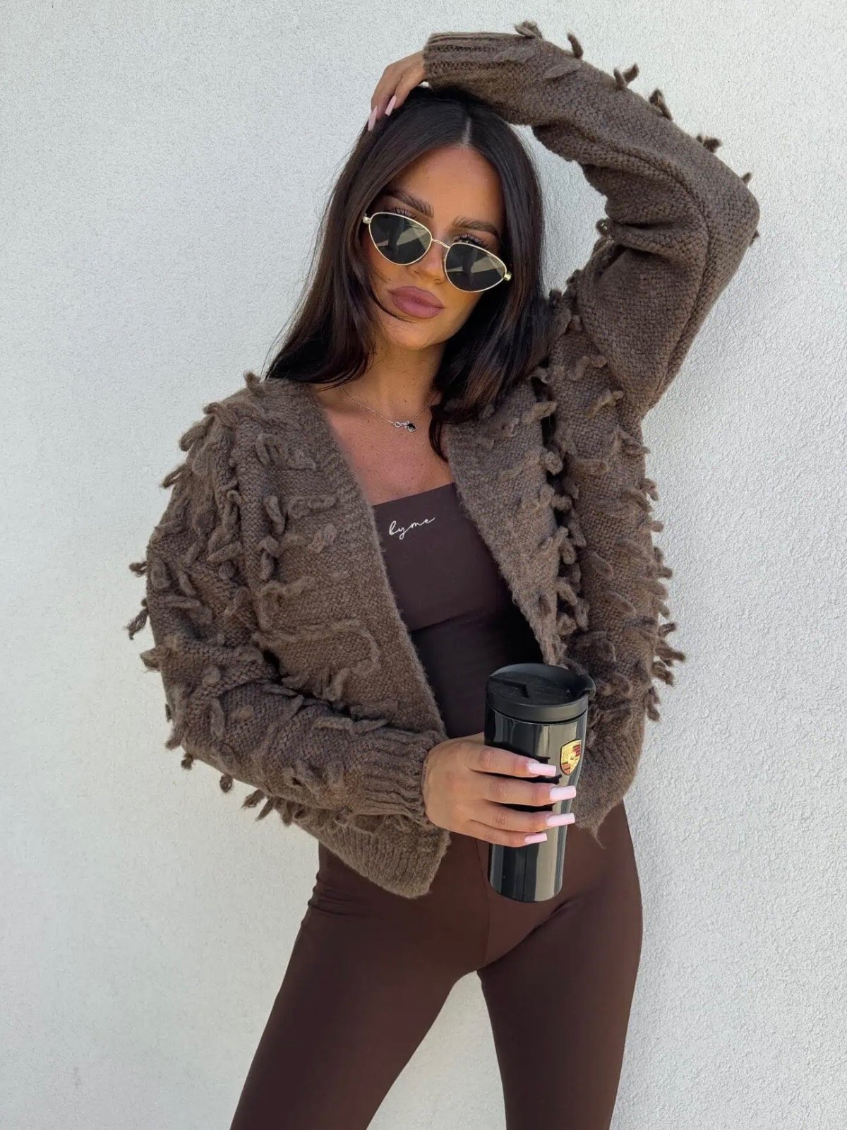 Sweter LIZZY, czekolada