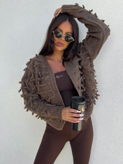 Sweter LIZZY, czekolada