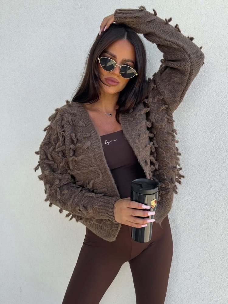 Sweter LIZZY, czekolada