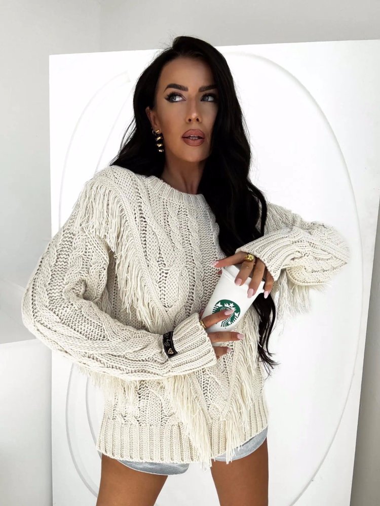 Sweter INDIANA, wanilia