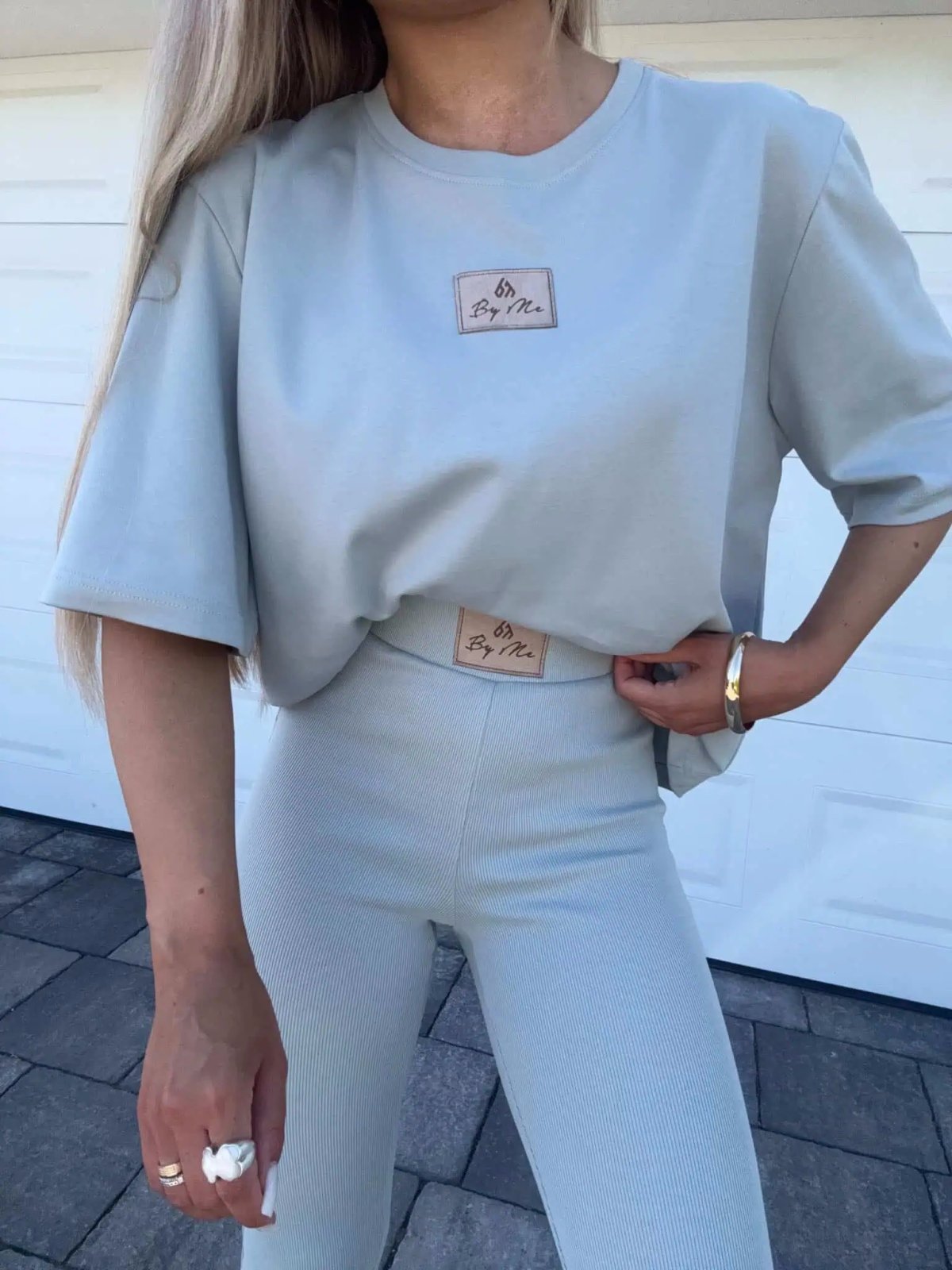 T-shirt COTTON, szałwiowy