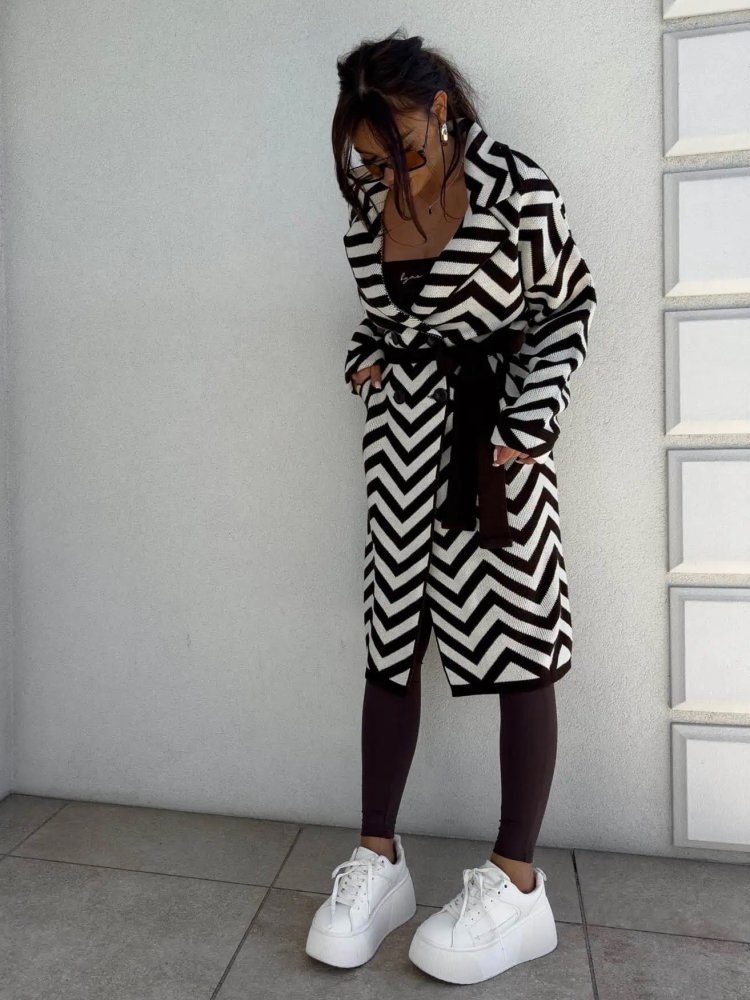 Płaszcz swetrowy SENSUS,...