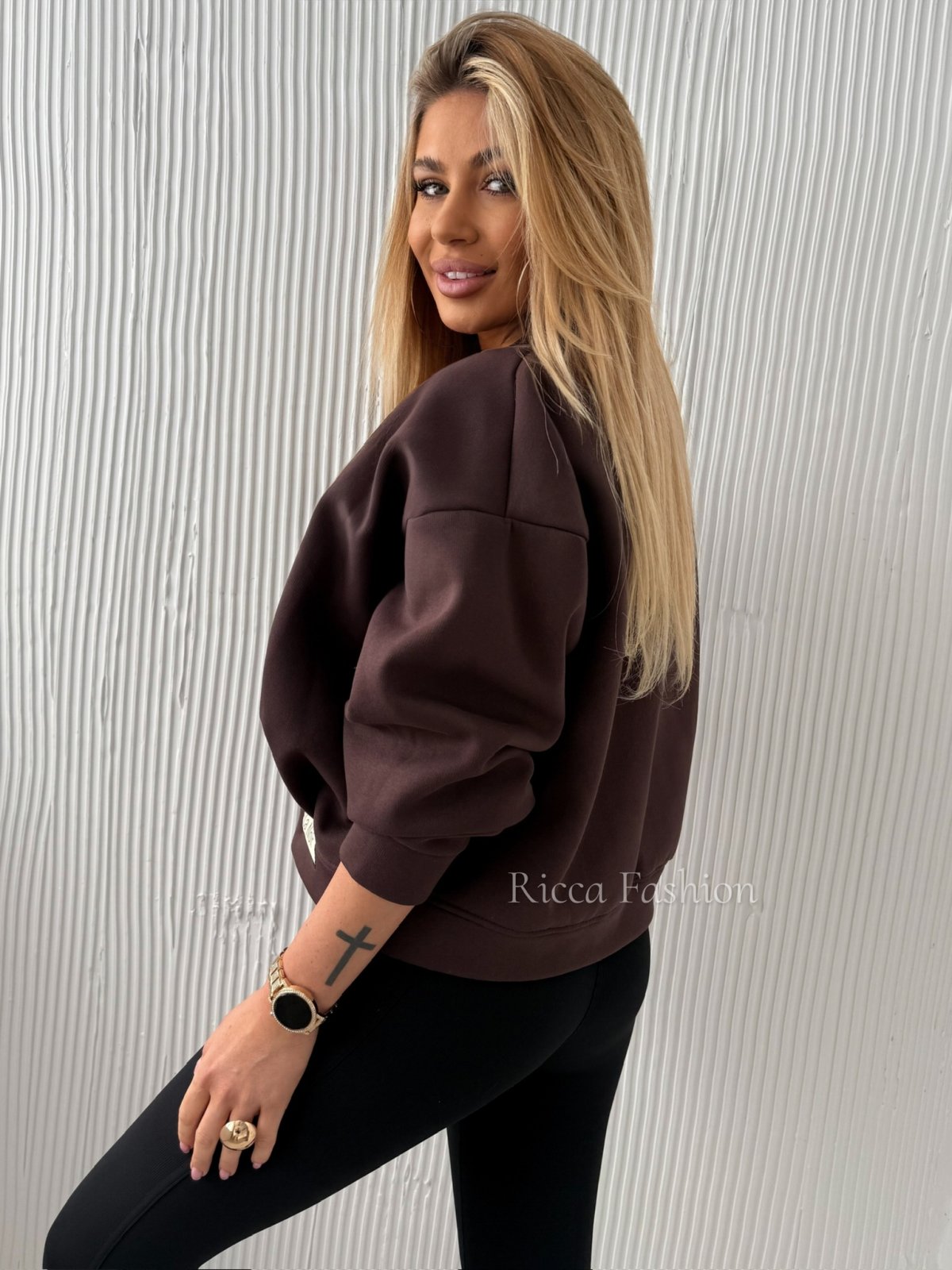 Bluza dresowa NOIRO, chocolate