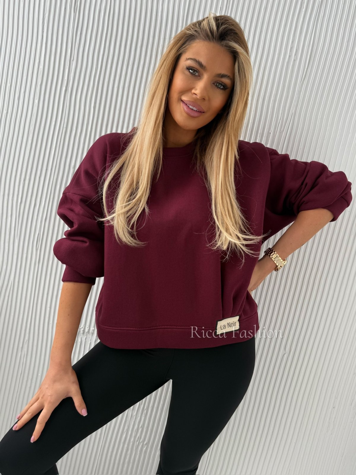 Bluza dresowa NOIRO, bordo