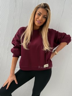 Bluza dresowa NOIRO, bordo