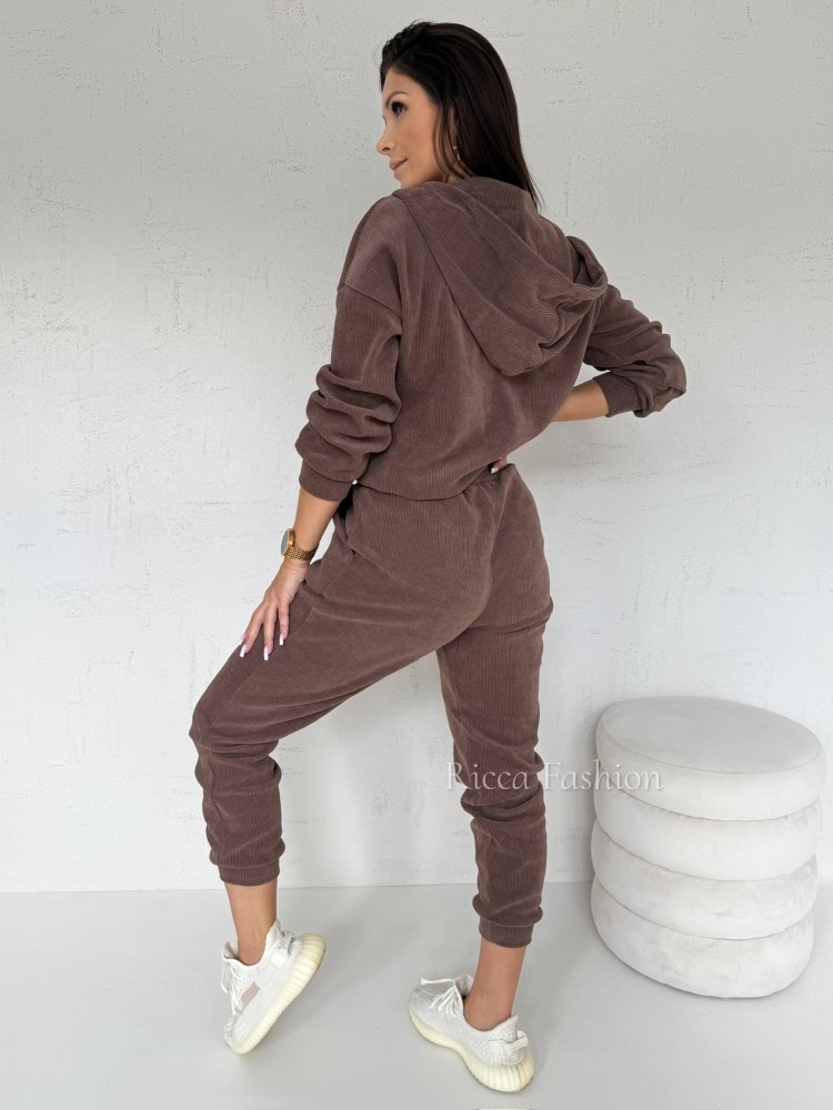 Komplet VIRRAL, chocolate