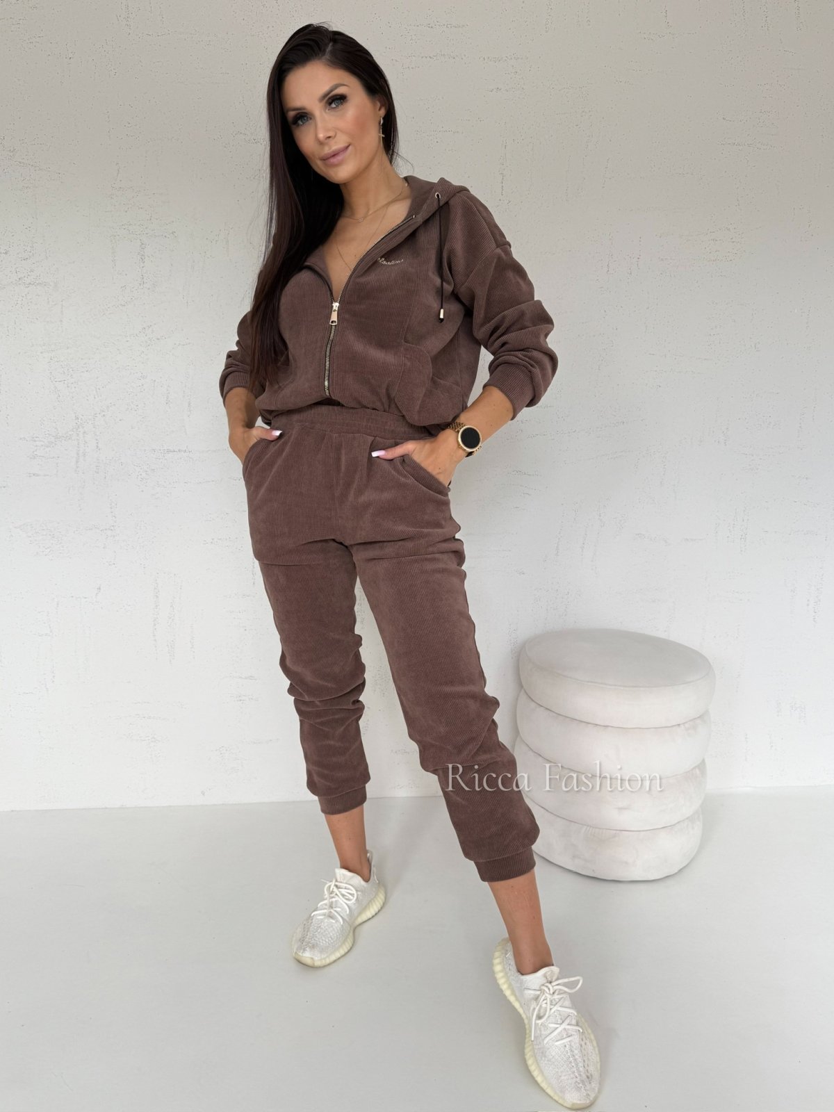 Komplet VIRRAL, chocolate