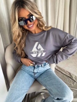 Bluza dresowa LUXIT, szara