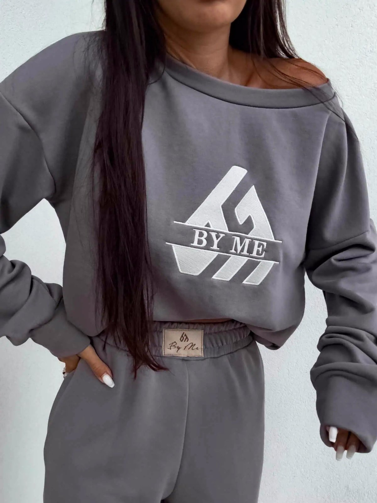 Bluza dresowa LUXIT, szara