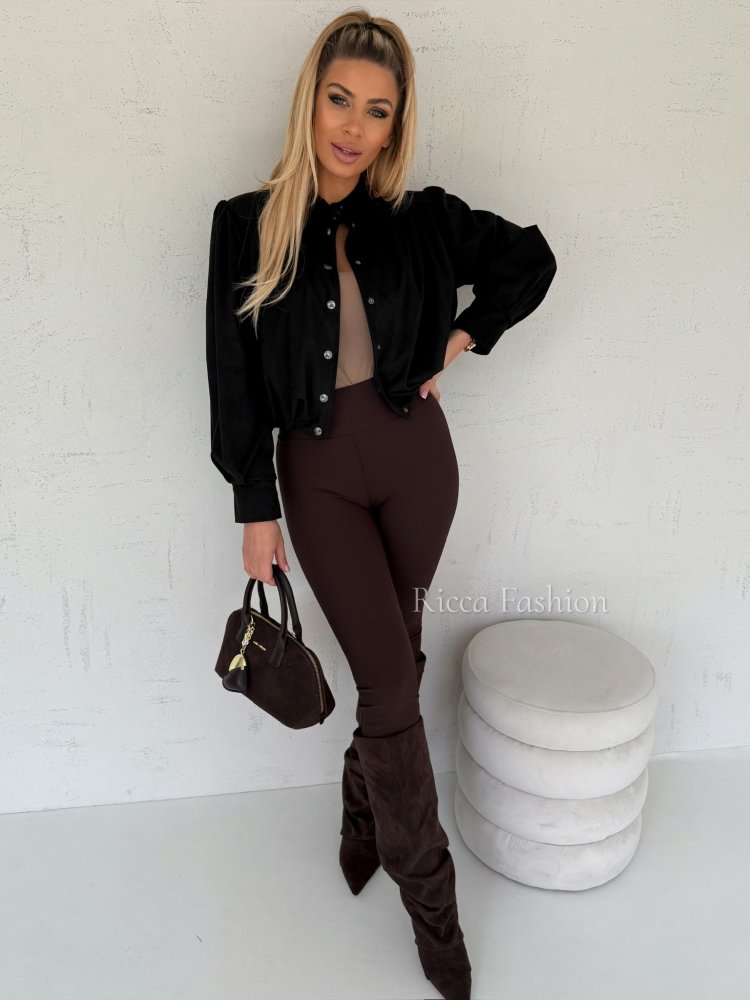 Kurtka/katana zamszowa NOMI, black