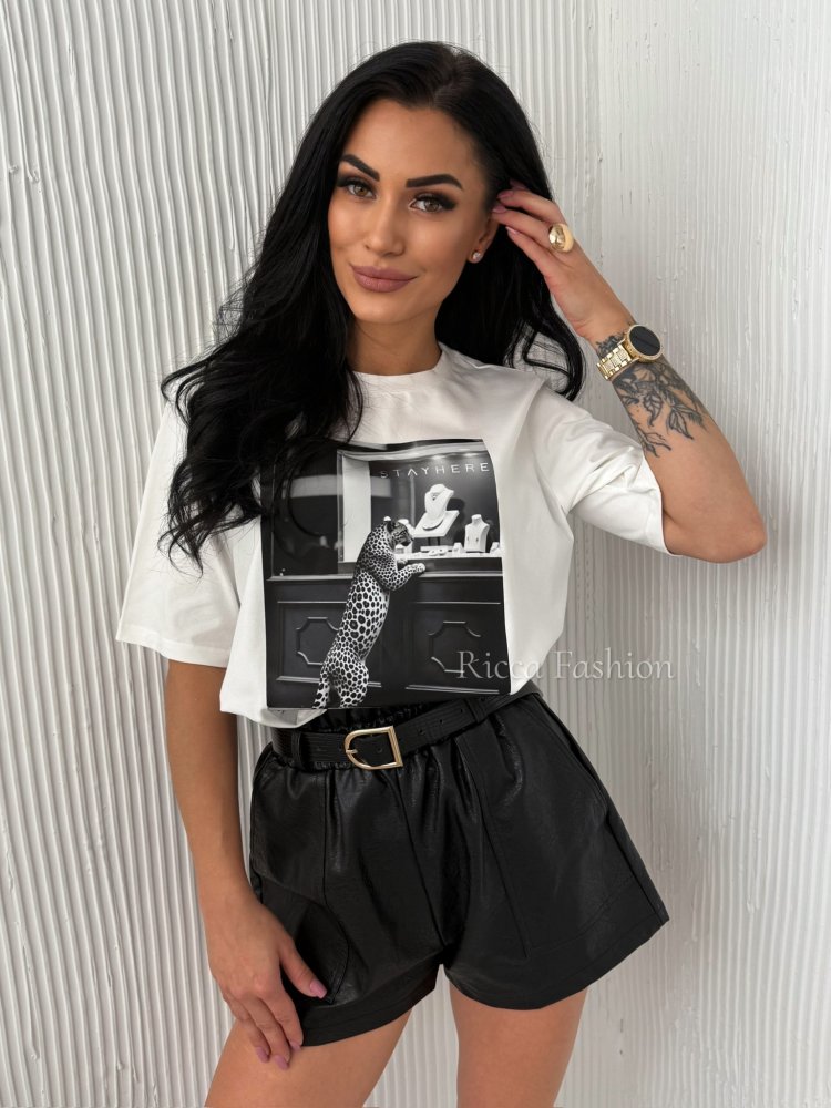 T-shirt LAMPARTO, white