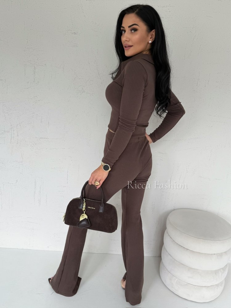 Komplet bawełniany FRICO, chocolate