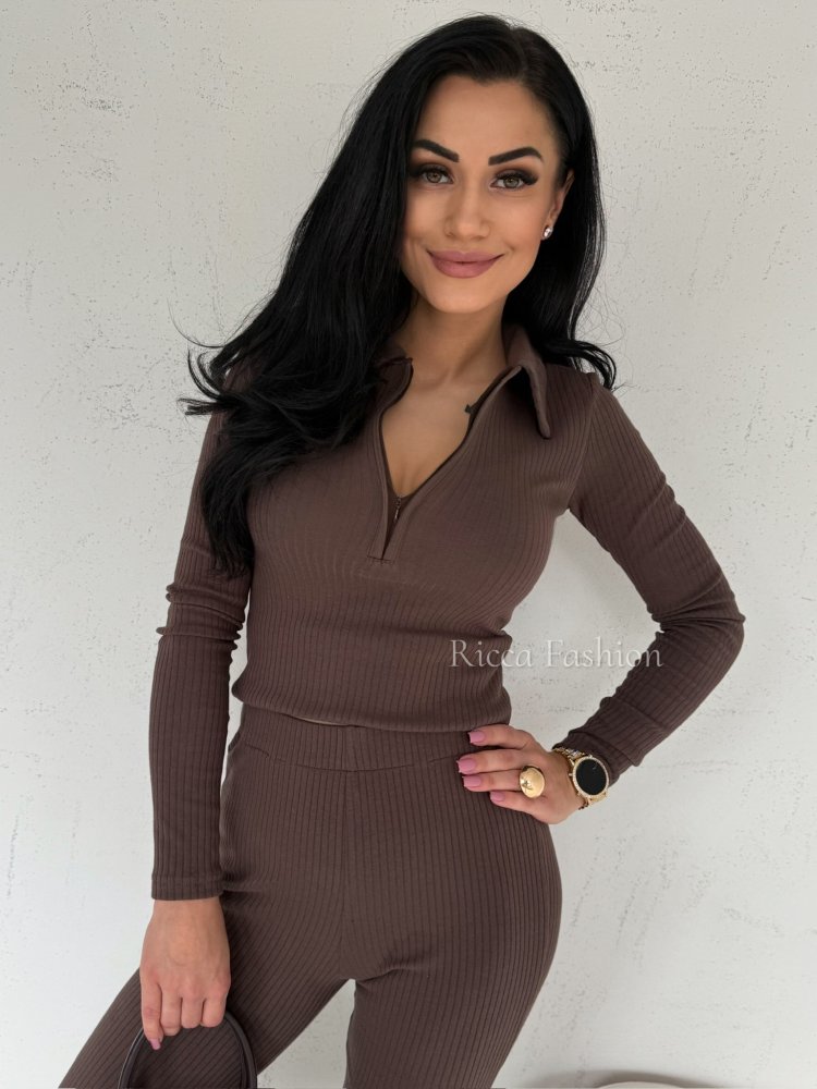 Komplet bawełniany FRICO, chocolate